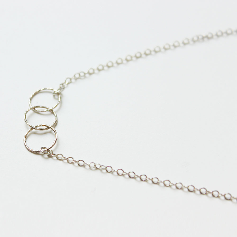 Sterling silver charm necklace.  Chains by Lauren