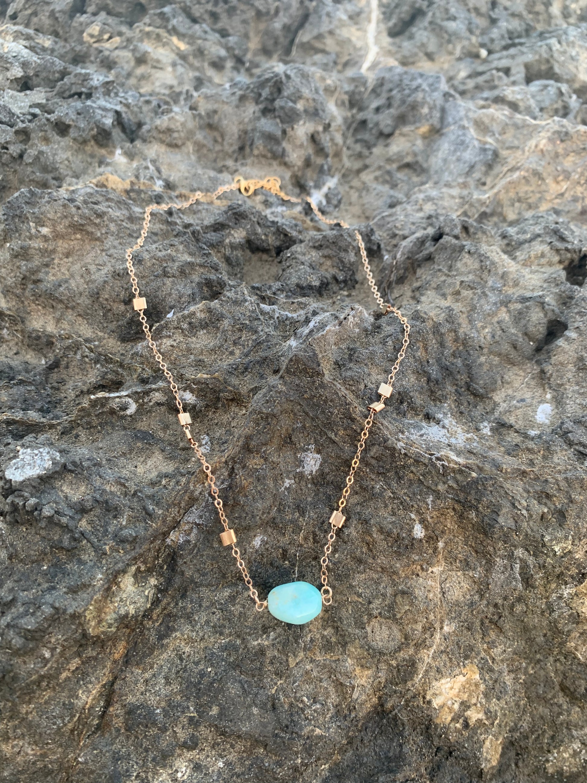 Gold Amazonite Necklace | Canguu Beach