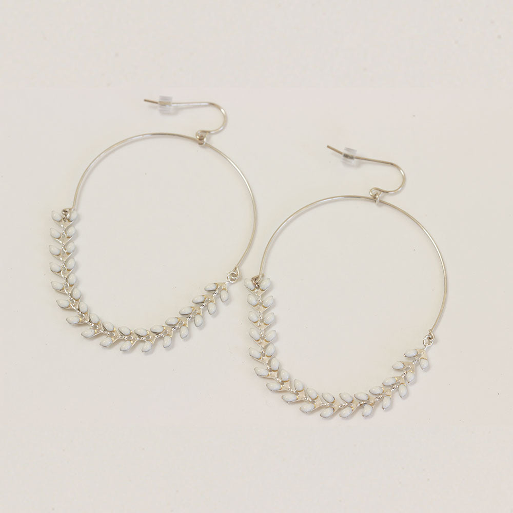 Novel sterling hoops are super light weight and easy to wear daily.  Available in a range of colors.  Chains by Lauren
