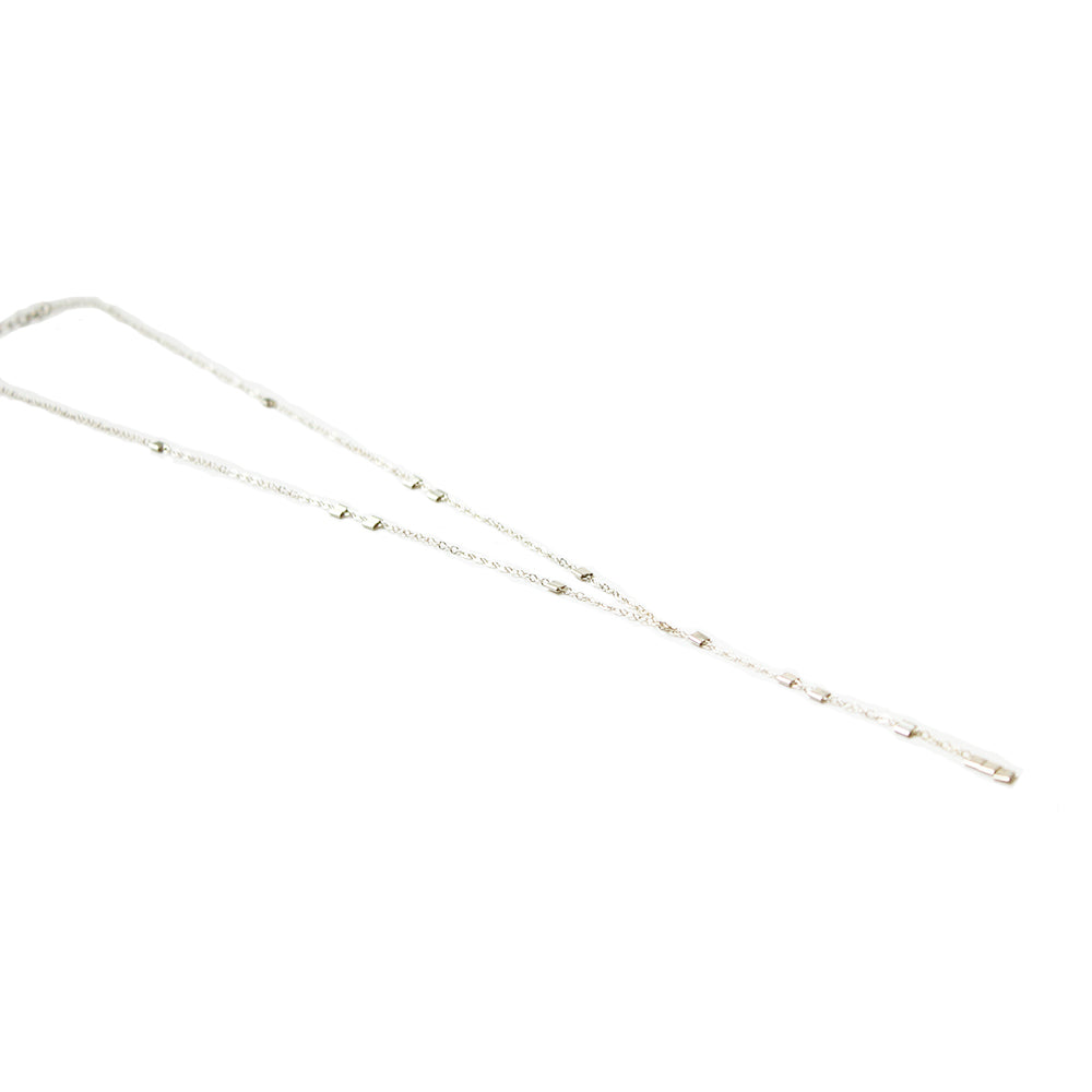 Sterling silver y necklace. Find the handmade jewelry at www.chainsbylauren.us. Chains by Lauren