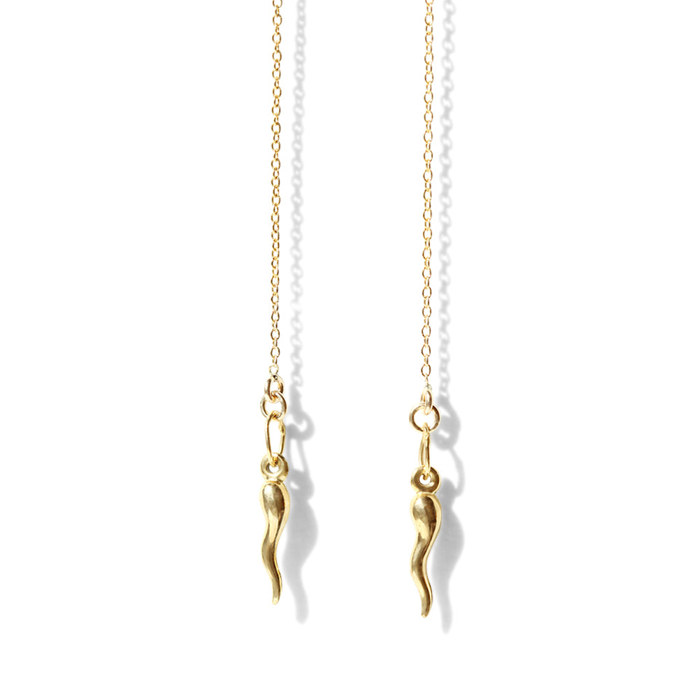 The Italian horn is a symbol of good luck and protection, rooted in Italian heritage. With these earrings, you can not only adorn yourself with a stylish accessory but also carry the rich traditions of Italy with you, serving as a constant source of positivity and fortune.