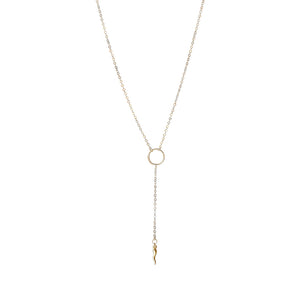 The delicate Italian horn Y necklace design is a symbol of the Italian culture and belief, serving as a constant source of positivity and fortune.  