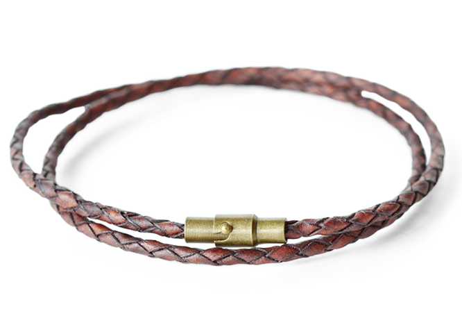 This thin dark brown leather wrap bracelet is the perfect gift.  Made from real leather and handmade in California.