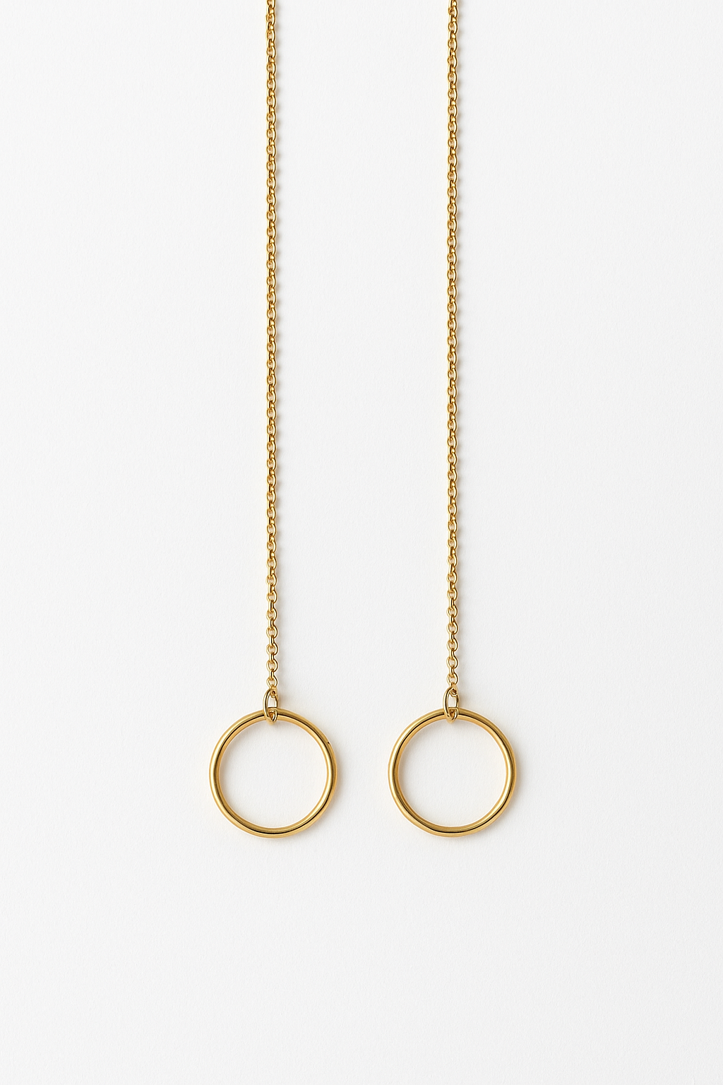 Gold Paper Clip Circle Earrings | Montego Bay