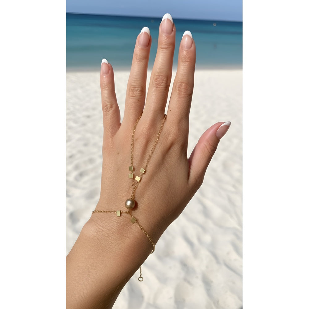 Soleil Pearl Handchain | Saint-Tropez