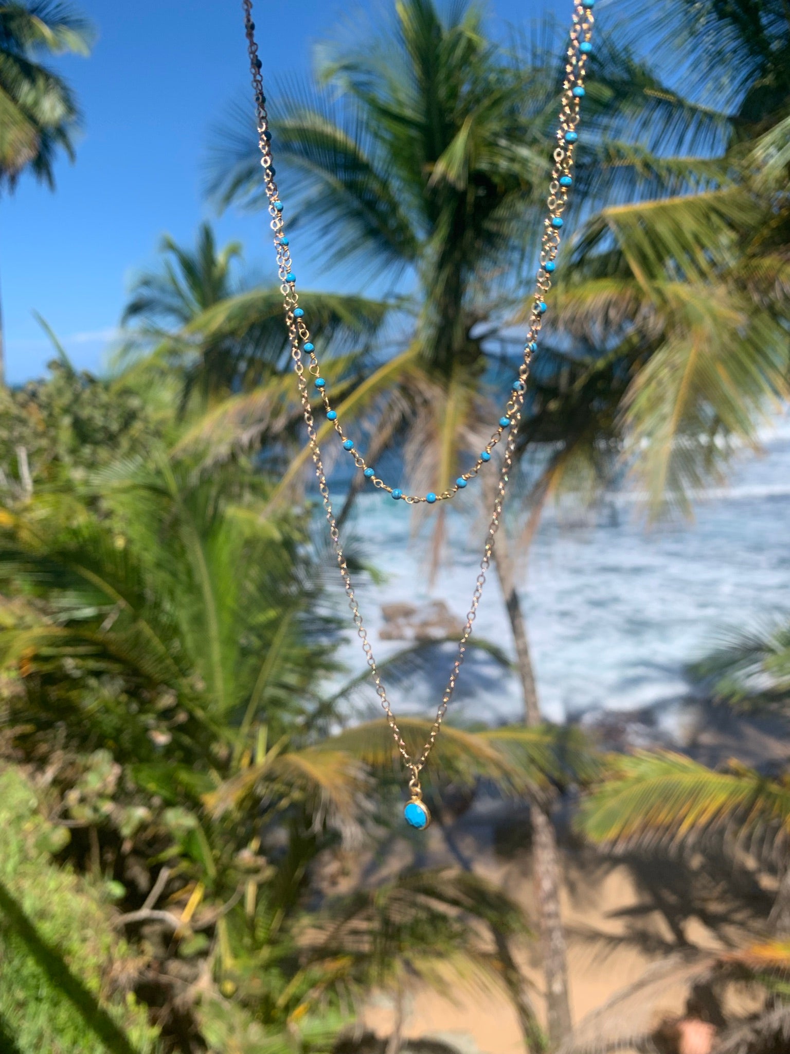 Turquoise Layering Necklace | Playa Blanca