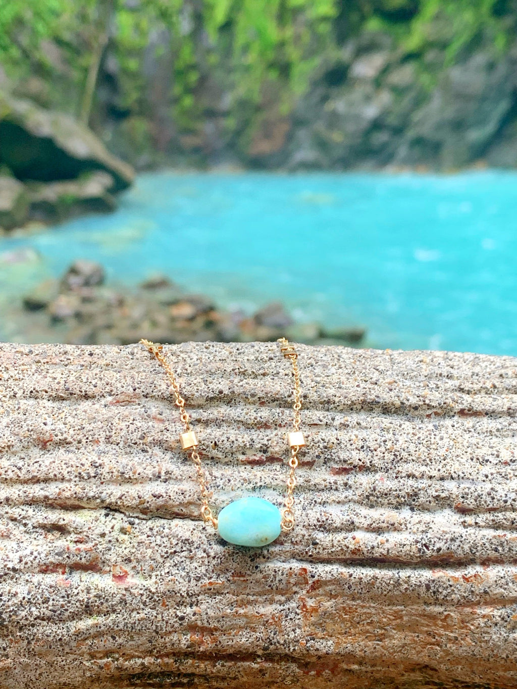 Gold Amazonite Necklace | Canguu Beach