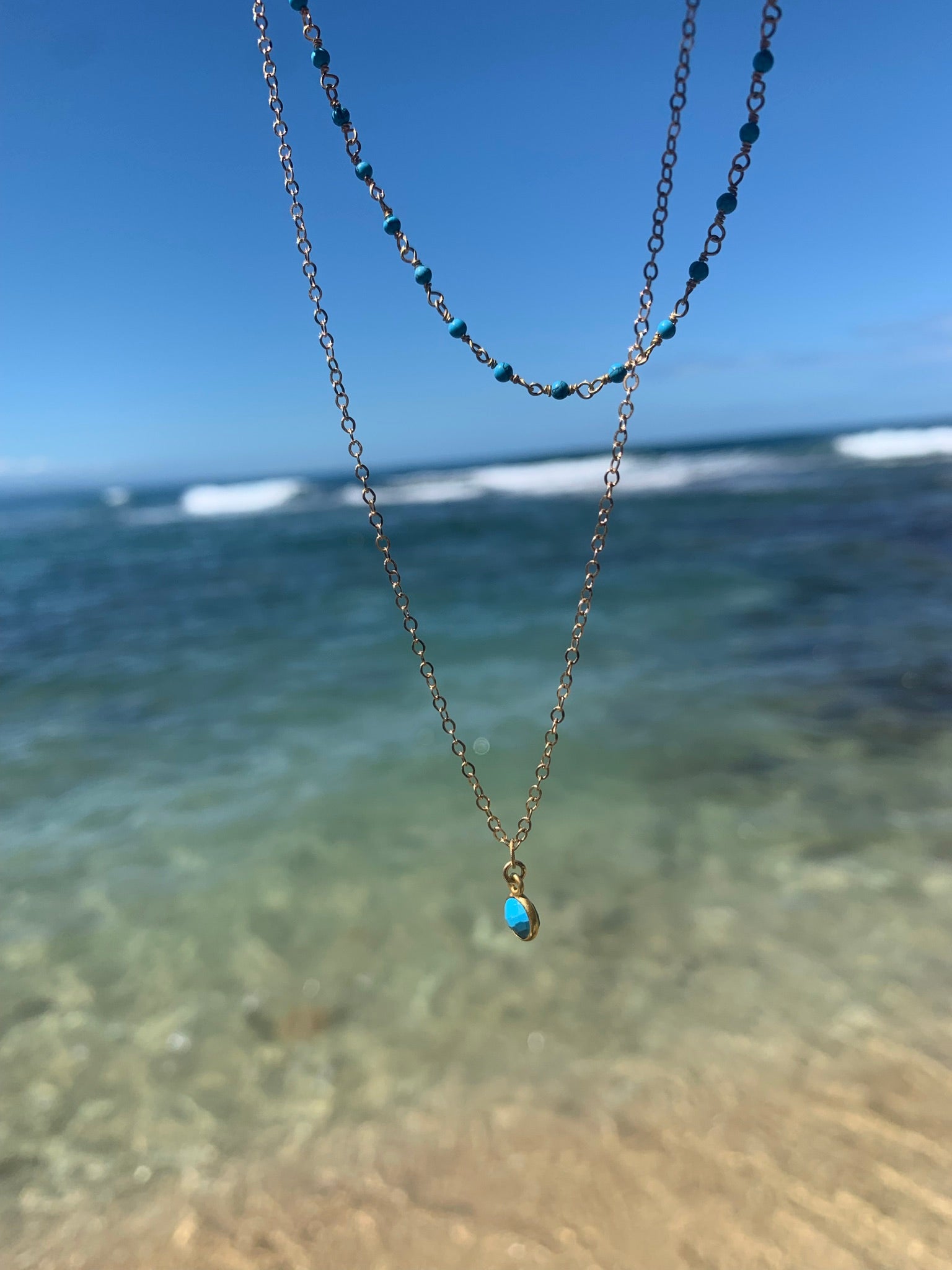 Turquoise Layering Necklace | Playa Blanca