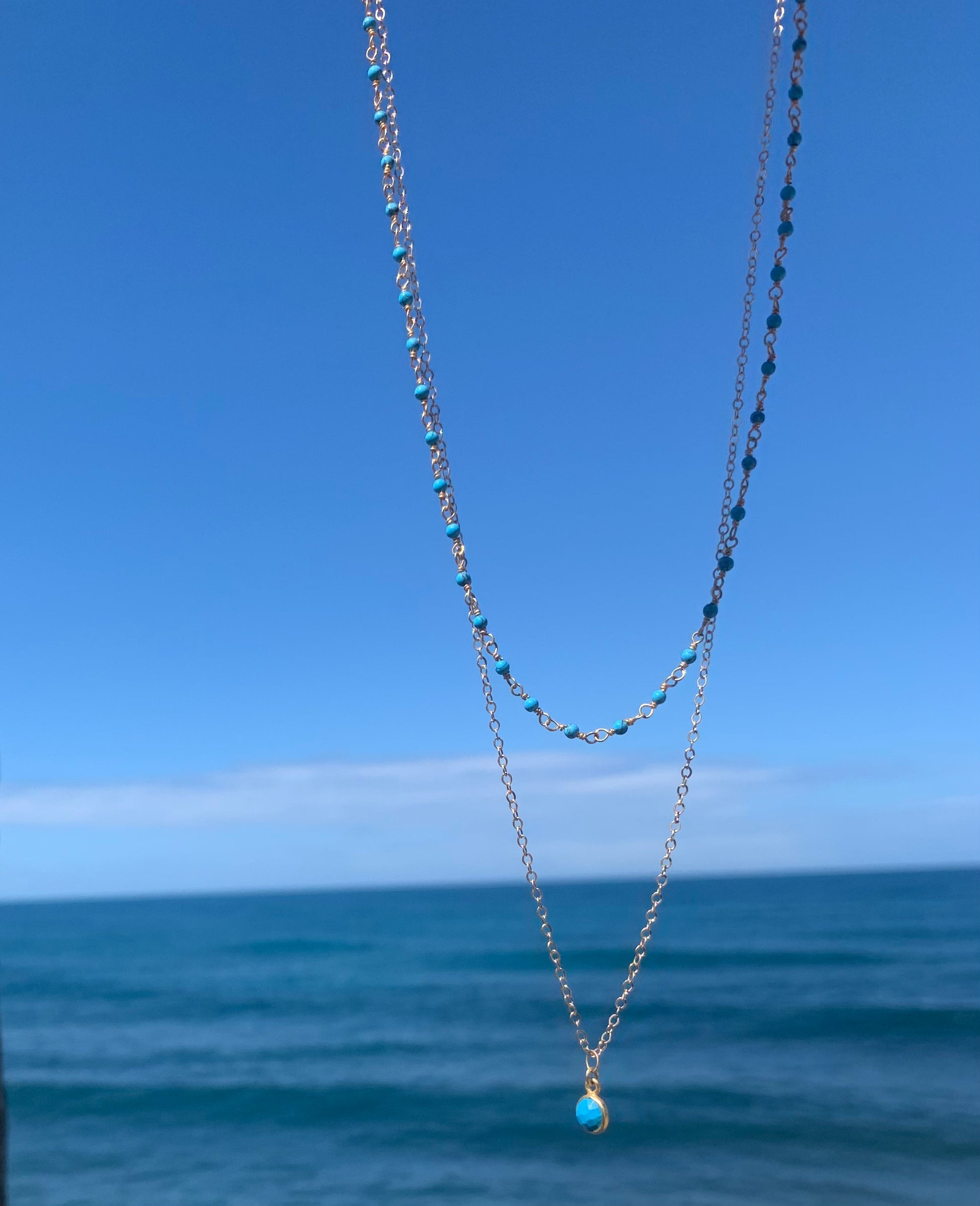 Turquoise Layering Necklace | Playa Blanca