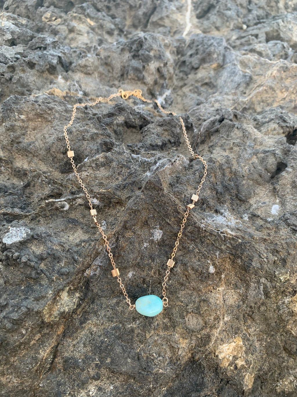 Gold Amazonite Necklace | Canguu Beach