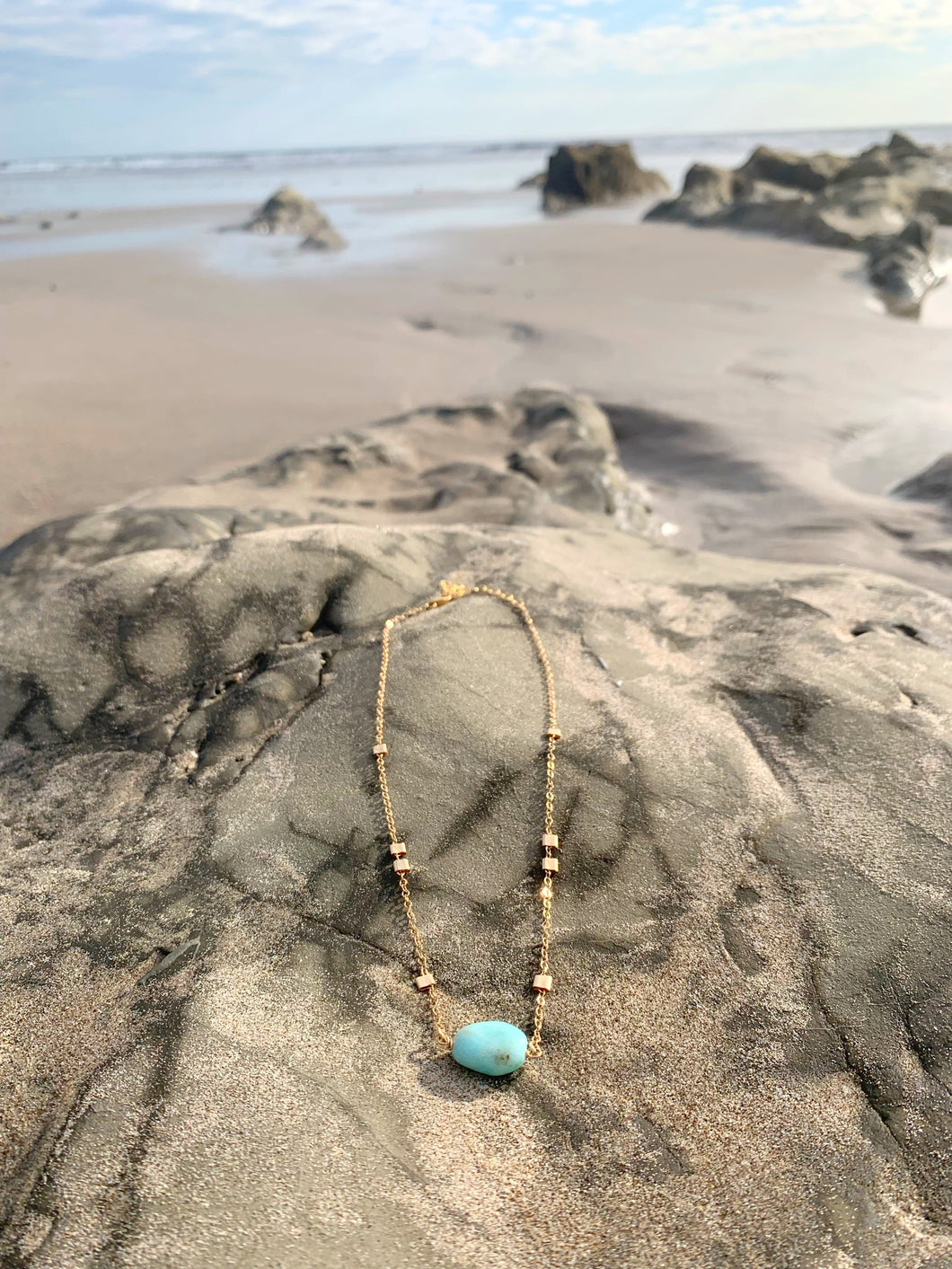 Gold Amazonite Necklace | Canguu Beach