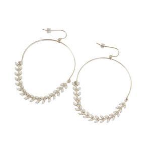 These Grecian earrings are the perfect contemporary hoop. Available in a range of colors. Chains by Lauren