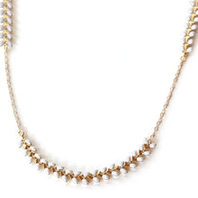 Close up of the white Grecian choker available in a range of colors.