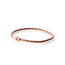 Thin beige leather bracelet made in a range of sizes.