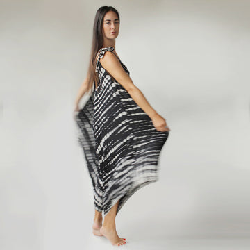 Super comfy black tie dye jumpsuit.  One size fits all.  Adjustable straps.  Chains by Lauren