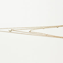 Peal layering necklace made with gold fill and fresh water pearls.  Handmade. Chains by Lauren