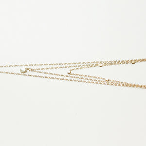 Peal layering necklace made with gold fill and fresh water pearls.  Handmade. Chains by Lauren