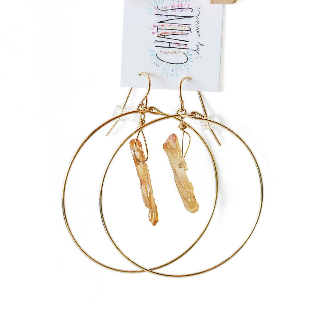 Crystal hoops