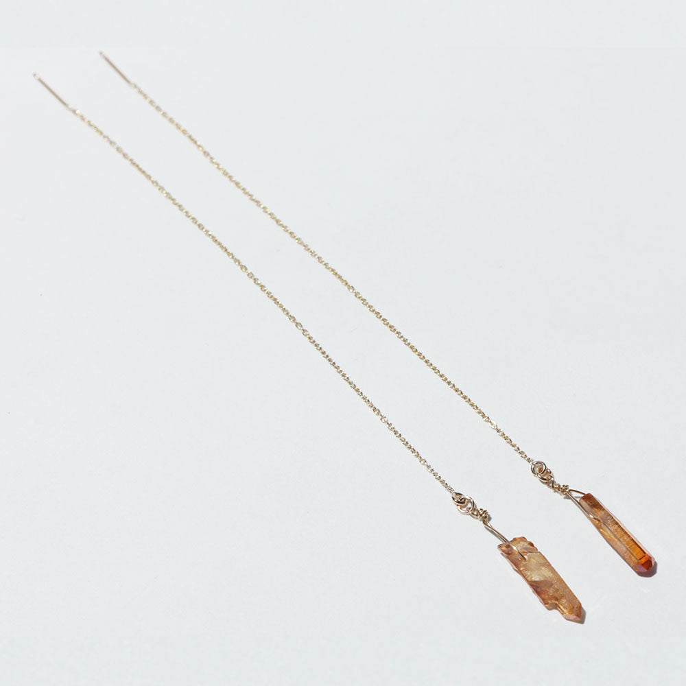 Crystal Threader Earrings | Pasut Beach