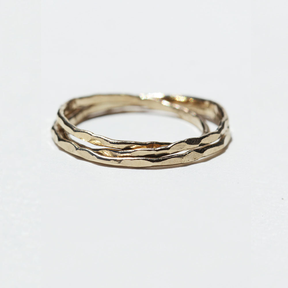 Set of 3 gold filled stacking rings.  Handmade!