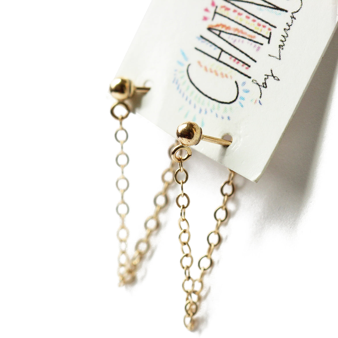 Gold Chain Loop Earrings | St. Jean Beach