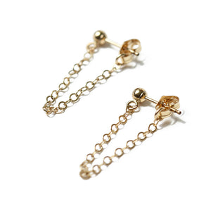 Gold Chain Loop Earrings | St. Jean Beach