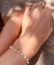 Mother and daughter pearl bracelet set. Perfect for 1-10 year olds. Four different size options are available for the child's bracelet. Great gifts for baby showers, Mother's Day, 1st birthday, and first day of school. Handmade with love. Chains by Lauren