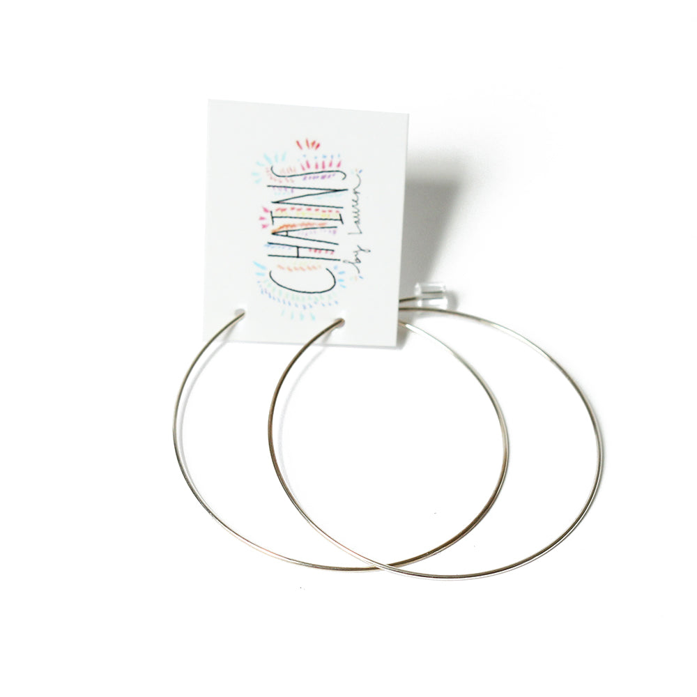Silver Hoops | Anse du Gouverneur