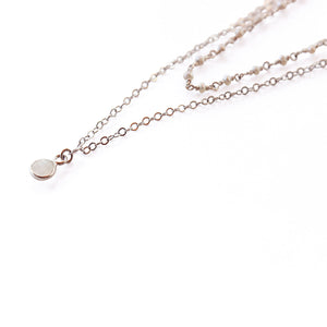 Silver Pearl Layering Necklace | Playa Blanca