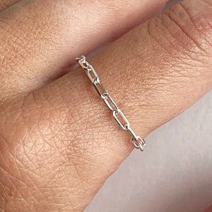 Silver Chain Link Ring | Nosara