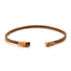 Men's thin brown leather bracelet.  Available in sizes XS-XL.   Chains by Lauren