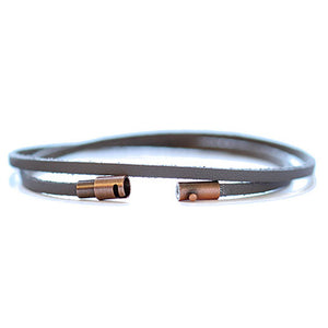 Thin Leather Wrap Bracelet | Laguna