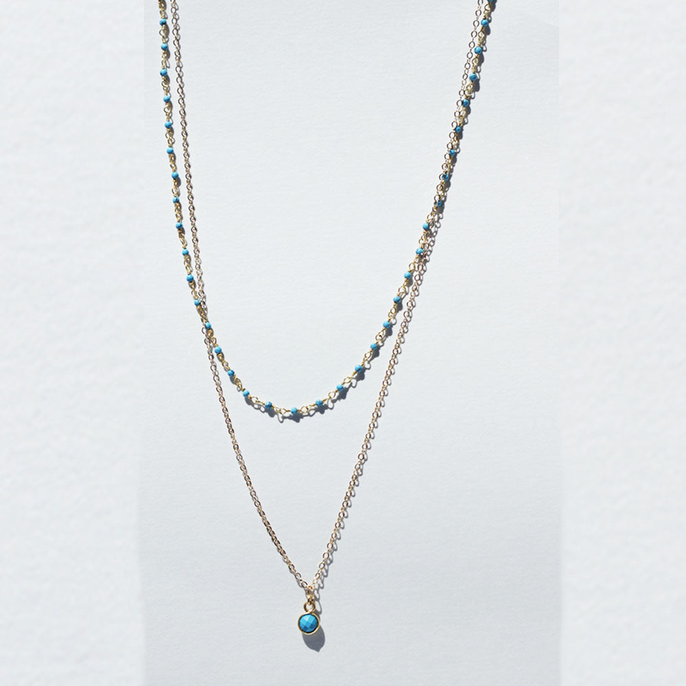 Turquoise Layering Necklace | Playa Blanca