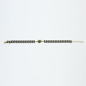 Labradorite charm bracelet. Chains by Lauren