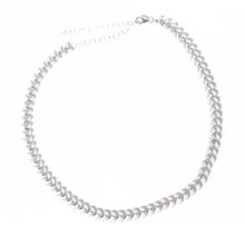 Silver and White Wheat Choker | Turqs and Caicos