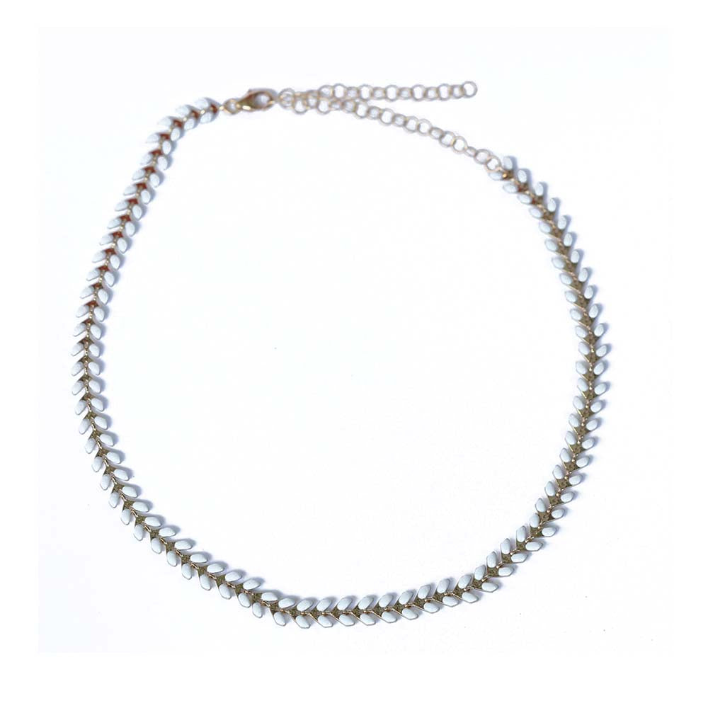 White Wheat Choker | Pine Cay Beach